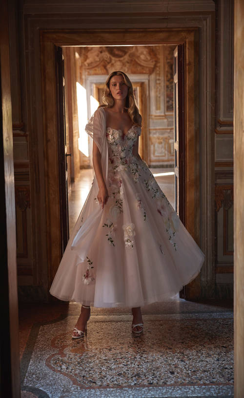 vestido largo de novia